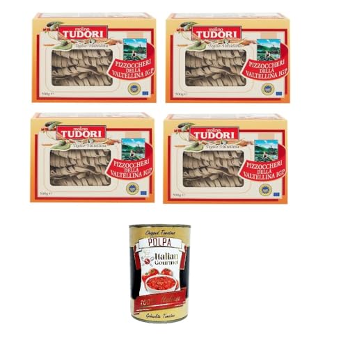 Molino Tudori Pizzoccheri della Valtellina I.G.P 4x500gr + Italian gourmet polpa 400g Molino Tudori Pizzoccheri della Valtellina I.G.P 4x500gr + Italian gourmet polpa 400g von Italian Gourmet E.R.