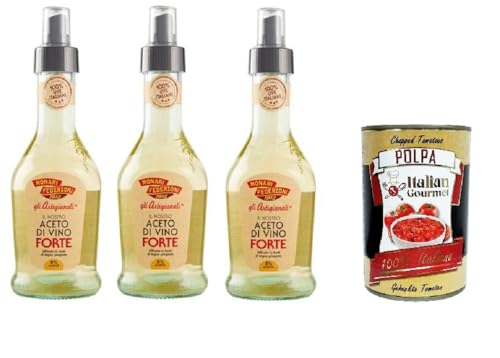 Monari Federzoni Gli Artigianali Il nostro Aceto di Vino Bianco Forte Monari Federzoni Gli Artigianali Unser starker Weißweinessig Spray 3x250 ml+ Italian Gourmet Polpa di Pomodoro 400g Monari Federzoni Gli Artigianali Il nostro Aceto di Vino Bianco Forte Monari Federzoni Gli Artigianali Unser starker Weißweinessig Spray 3x250 ml+ Italian Gourmet Polpa di Pomodoro 400g von Italian Gourmet E.R.