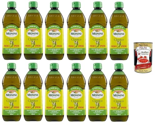 Monini Classico Premi e Spremi Olio Extra Vergine di Oliva Squeeze Natives Olivenöl Extra PET 12x 450ml+ Italian Gourmet Polpa di Pomodoro 400g Monini Classico Premi e Spremi Olio Extra Vergine di Oliva Squeeze Natives Olivenöl Extra PET 12x 450ml+ Italian Gourmet Polpa di Pomodoro 400g von Italian Gourmet E.R.