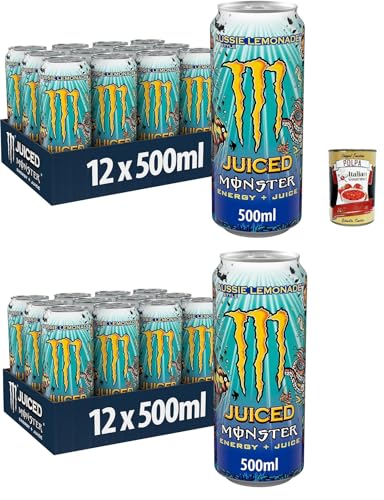 Monster Energy Juice Aussie Style Limonade, Energie + Saft 24x 500ml + Italian Gourmet polpa 400g Monster Energy Juice Aussie Style Limonade, Energie + Saft 24x 500ml + Italian Gourmet polpa 400g von Italian Gourmet E.R.
