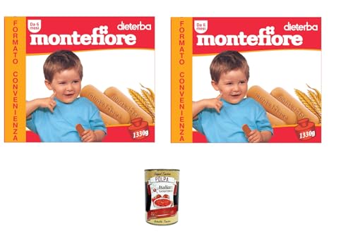 Montefiore Il Biscotto per l'infanzia Der Keks für Kinder Convenience-Format 2 x 1330gr+ Italian Gourmet polpa 400g Montefiore Il Biscotto per l'infanzia Der Keks für Kinder Convenience-Format 2 x 1330gr+ Italian Gourmet polpa 400g von Italian Gourmet E.R.