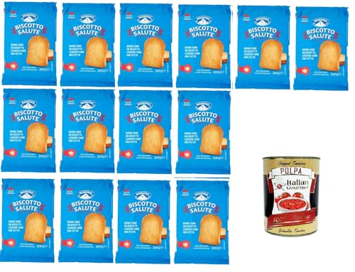 Monviso Biscotto Salute Fette Biscottate Zwieback 14x200gr+ Italian Gourmet polpa 400g Monviso Biscotto Salute Fette Biscottate Zwieback 14x200gr+ Italian Gourmet polpa 400g von Italian Gourmet E.R.
