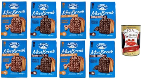Monviso monbreak Testpaket cioccolato fondente e gianduja dunkle Schokolade und Gianduja 8x180gr+ Italian Gourmet polpa 400g Monviso monbreak Testpaket cioccolato fondente e gianduja dunkle Schokolade und Gianduja 8x180gr+ Italian Gourmet polpa 400g von Italian Gourmet E.R.