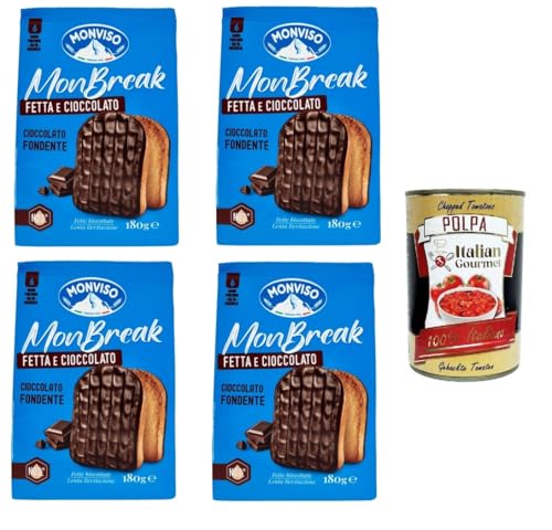 Monviso monbreak cioccolato fondente dunkle Schokolade 4x180gr+ Italian Gourmet polpa 400g Monviso monbreak cioccolato fondente dunkle Schokolade 4x180gr+ Italian Gourmet polpa 400g von Italian Gourmet E.R.