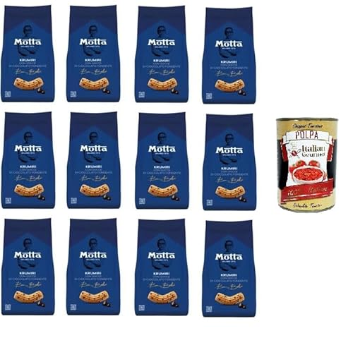 Motta KRUMIRI Con Gocce di Cioccolato Fondente KRUMIRI mit dunklen Schokoladenstückchen 12x 290gr + Italian Gourmet polpa 400g Motta KRUMIRI Con Gocce di Cioccolato Fondente KRUMIRI mit dunklen Schokoladenstückchen 12x 290gr + Italian Gourmet polpa 400g von Italian Gourmet E.R.