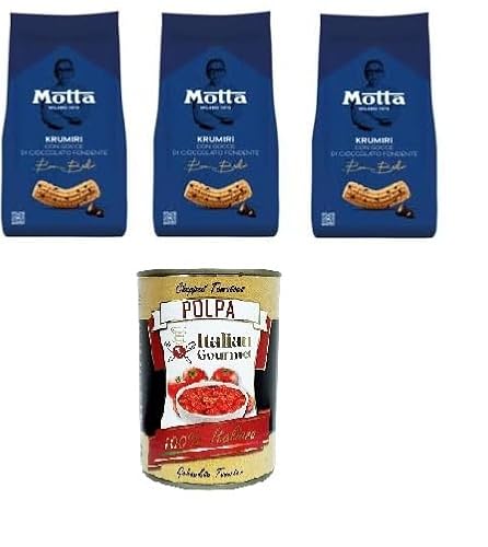 Motta KRUMIRI Con Gocce di Cioccolato Fondente KRUMIRI mit dunklen Schokoladenstückchen 3x 290gr + Italian Gourmet polpa 400g Motta KRUMIRI Con Gocce di Cioccolato Fondente KRUMIRI mit dunklen Schokoladenstückchen 3x 290gr + Italian Gourmet polpa 400g von Italian Gourmet E.R.