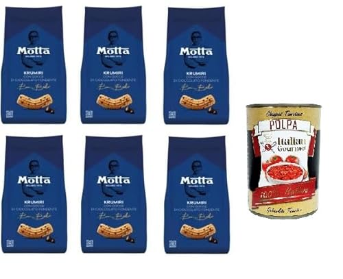 Motta KRUMIRI Con Gocce di Cioccolato Fondente KRUMIRI mit dunklen Schokoladenstückchen 6x 290gr + Italian Gourmet polpa 400g Motta KRUMIRI Con Gocce di Cioccolato Fondente KRUMIRI mit dunklen Schokoladenstückchen 6x 290gr + Italian Gourmet polpa 400g von Italian Gourmet E.R.