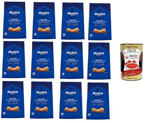 Motta Krumiri mit Bourbon-Vanille aus Madagaskar 12 x 290 g + Italian Gourmet polpa 400g Motta Krumiri mit Bourbon-Vanille aus Madagaskar 12 x 290 g + Italian Gourmet polpa 400g von Italian Gourmet E.R.