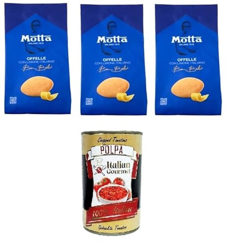 Motta Offelle Con Limone Italiano Offelle mit italienischer Zitrone 3x290gr + Italian Gourmet polpa 400g Motta Offelle Con Limone Italiano Offelle mit italienischer Zitrone 3x290gr + Italian Gourmet polpa 400g von Italian Gourmet E.R.