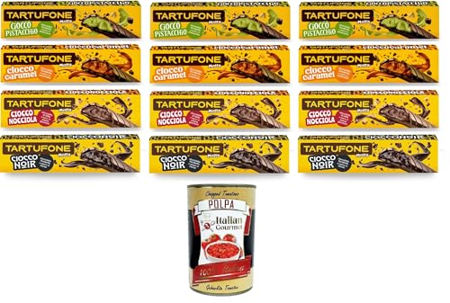 Motta Tartufone Ciocco Testpaket Pistacchio,Noir,Caramel,Nocciola Pistazienschokolade,Noir-Schokolade,Karamellschokolade,Haselnussschokolade 12x 150gr+Italian Gourmet polpa 400g Motta Tartufone Ciocco Testpaket Pistacchio,Noir,Caramel,Nocciola Pistazienschokolade,Noir-Schokolade,Karamellschokolade,Haselnussschokolade 12x 150gr+Italian Gourmet polpa 400g von Italian Gourmet E.R.