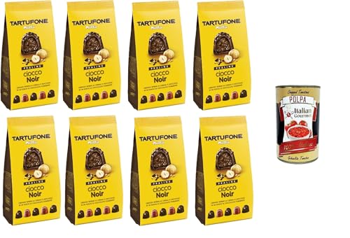 Motta Tartufone CioccoNoir Praline Cioccolato Fondente con Ripieno ai Cereali e Nocciole CioccoNoir Pralinen aus dunkler Schokolade mit Getreide-und Haselnussfüllung,8x150g+ Italian Gourmet polpa 400g Motta Tartufone CioccoNoir Praline Cioccolato Fondente con Ripieno ai Cereali e Nocciole CioccoNoir Pralinen aus dunkler Schokolade mit Getreide-und Haselnussfüllung,8x150g+ Italian Gourmet polpa 400g von Italian Gourmet E.R.