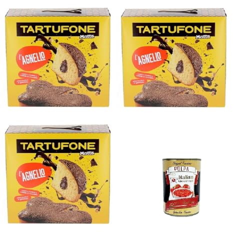 Motta Tartufone L'Agnello Gianduja-Creme, Zartbitterkuvertüre und Milchschokoladenstreusel 3x650gr + Italian Gourmet polpa 400g Motta Tartufone L'Agnello Gianduja-Creme, Zartbitterkuvertüre und Milchschokoladenstreusel 3x650gr + Italian Gourmet polpa 400g von Italian Gourmet E.R.