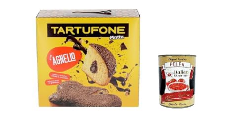 Motta Tartufone L'Agnello Gianduja-Creme, Zartbitterkuvertüre und Milchschokoladenstreusel 650gr + Italian Gourmet polpa 400g Motta Tartufone L'Agnello Gianduja-Creme, Zartbitterkuvertüre und Milchschokoladenstreusel 650gr + Italian Gourmet polpa 400g von Italian Gourmet E.R.
