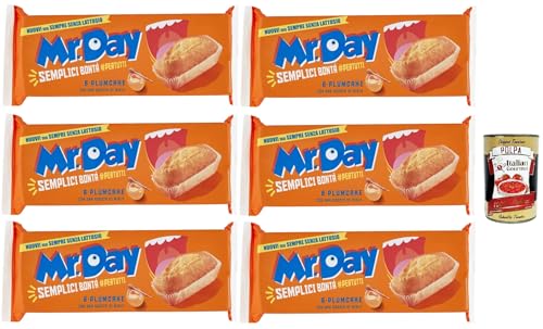 Mr.Day - Plumcake Classico mit fettarmem Joghurt und Honig, laktosefreier und palmölfreier Snack, ideal zum Frühstück, Snack oder Kuchen, 6x 190 gr + Italian Gourmet polpa 400g Mr.Day - Plumcake Classico mit fettarmem Joghurt und Honig, laktosefreier und palmölfreier Snack, ideal zum Frühstück, Snack oder Kuchen, 6x 190 gr + Italian Gourmet polpa 400g von Italian Gourmet E.R.