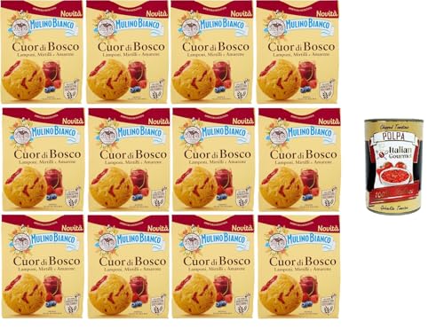 Mulino Bianco Biscotti Cuor di Bosco Kekse von Cuor di Bosco 12x300gr + Italian Gourmet polpa 400g Mulino Bianco Biscotti Cuor di Bosco Kekse von Cuor di Bosco 12x300gr + Italian Gourmet polpa 400g von Italian Gourmet E.R.