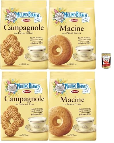 Mulino Bianco Biscotti Frollini Campagnole, Frühstück voller Geschmack, 2x 700g & Biscotti Frollini Macine Kekse mit frischer Sahne, Frühstück voller Geschmack, 2x 800g + Italian Gourmet polpa 400g Mulino Bianco Biscotti Frollini Campagnole, Frühstück voller Geschmack, 2x 700g & Biscotti Frollini Macine Kekse mit frischer Sahne, Frühstück voller Geschmack, 2x 800g + Italian Gourmet polpa 400g von Italian Gourmet E.R.