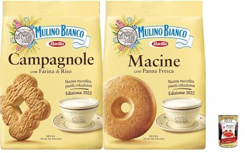 Mulino Bianco Biscotti Frollini Campagnole, Frühstück voller Geschmack, 700g & Biscotti Frollini Macine Kekse mit frischer Sahne, Frühstück voller Geschmack, 800g + Italian Gourmet polpa 400g Mulino Bianco Biscotti Frollini Campagnole, Frühstück voller Geschmack, 700g & Biscotti Frollini Macine Kekse mit frischer Sahne, Frühstück voller Geschmack, 800g + Italian Gourmet polpa 400g von Italian Gourmet E.R.