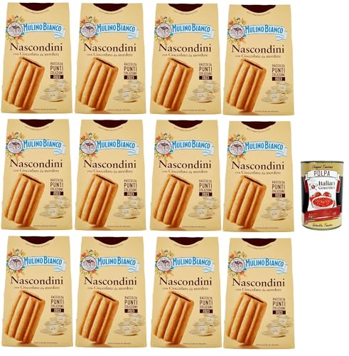 Mulino Bianco Biscotti Nascondini 12x 330g Italien kekse biscuits cookies kuchen, Frühstückskekse, Kekse mit Schokolade zum beißen + Italian Gourmet polpa 400g Mulino Bianco Biscotti Nascondini 12x 330g Italien kekse biscuits cookies kuchen, Frühstückskekse, Kekse mit Schokolade zum beißen + Italian Gourmet polpa 400g von Italian Gourmet E.R.