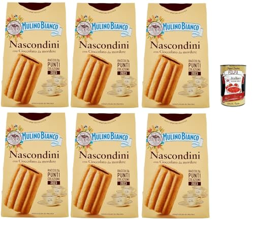 Mulino Bianco Biscotti Nascondini 6x 330g Italien kekse biscuits cookies kuchen, Frühstückskekse, Kekse mit Schokolade zum beißen + Italian Gourmet polpa 400g Mulino Bianco Biscotti Nascondini 6x 330g Italien kekse biscuits cookies kuchen, Frühstückskekse, Kekse mit Schokolade zum beißen + Italian Gourmet polpa 400g von Italian Gourmet E.R.