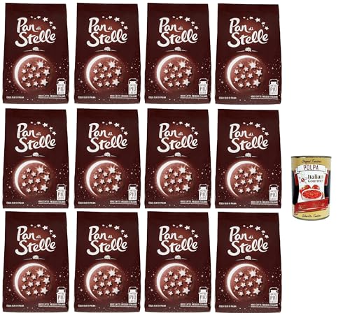 Mulino Bianco Biscotti Pan di stelle 12x 350g Italien kekse biscuits cookies kuchen, Frühstückskekse, Kakao -Keks Haselnüsse und 100% Frischmilch + Italian Gourmet polpa 400g Mulino Bianco Biscotti Pan di stelle 12x 350g Italien kekse biscuits cookies kuchen, Frühstückskekse, Kakao -Keks Haselnüsse und 100% Frischmilch + Italian Gourmet polpa 400g von Italian Gourmet E.R.