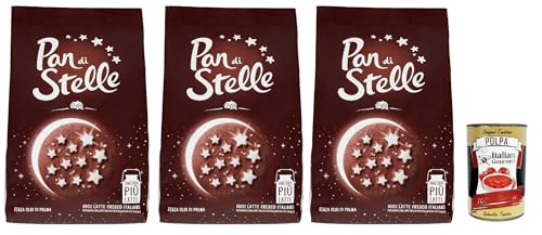 Mulino Bianco Biscotti Pan di stelle 3x 350g Italien kekse biscuits cookies kuchen, Frühstückskekse, Kakao -Keks Haselnüsse und 100% Frischmilch + Italian Gourmet polpa 400g Mulino Bianco Biscotti Pan di stelle 3x 350g Italien kekse biscuits cookies kuchen, Frühstückskekse, Kakao -Keks Haselnüsse und 100% Frischmilch + Italian Gourmet polpa 400g von Italian Gourmet E.R.
