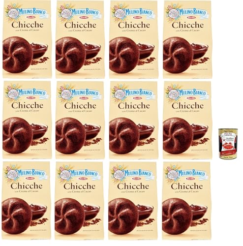 Mulino Bianco Chicche kakao, Biscotti Con Crema Al Cacao, Kakaocreme Kekse, biscuits cookies, 12x 200g + Italian Gourmet polpa 400g Mulino Bianco Chicche kakao, Biscotti Con Crema Al Cacao, Kakaocreme Kekse, biscuits cookies, 12x 200g + Italian Gourmet polpa 400g von Italian Gourmet E.R.