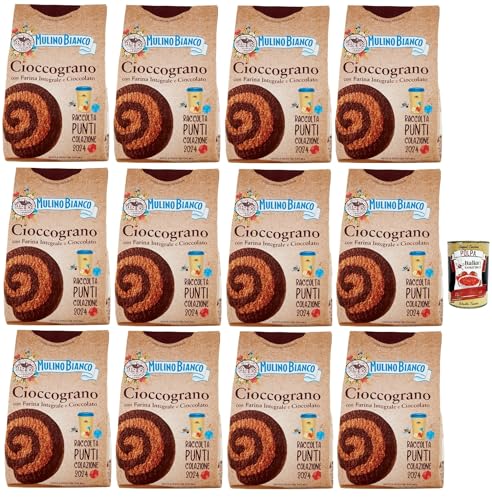 Mulino Bianco Cioccograno Biscotti con Farina Integrale e Cioccolato, Kekse mit Vollkornmehl und Schokolade, biscuits, cookies, 12x 330g + Italian Gourmet polpa 400g Mulino Bianco Cioccograno Biscotti con Farina Integrale e Cioccolato, Kekse mit Vollkornmehl und Schokolade, biscuits, cookies, 12x 330g + Italian Gourmet polpa 400g von Italian Gourmet E.R.