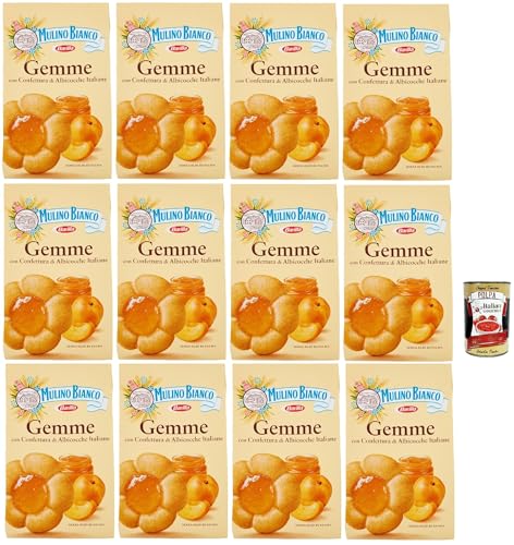 Mulino Bianco Dolcetti Gemme Follini -Kekse mit 100% italienischer Aprikosenmarmelade, 12x 200 g + Italian Gourmet polpa 400 g Mulino Bianco Dolcetti Gemme Follini -Kekse mit 100% italienischer Aprikosenmarmelade, 12x 200 g + Italian Gourmet polpa 400 g von Italian Gourmet E.R.