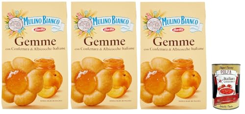 Mulino Bianco Dolcetti Gemme Follini -Kekse mit 100% italienischer Aprikosenmarmelade, 3x 200 g + Italian Gourmet polpa 400 g Mulino Bianco Dolcetti Gemme Follini -Kekse mit 100% italienischer Aprikosenmarmelade, 3x 200 g + Italian Gourmet polpa 400 g von Italian Gourmet E.R.