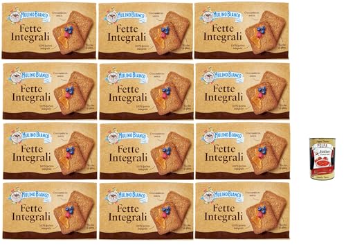 Mulino Bianco Fette biscottate Le Integrali 12x 630g Vollkorn Zwieback Kekse, Frühstückskekse, Zwieback kekse gebackenem Brot + Italian Gourmet polpa 400g Mulino Bianco Fette biscottate Le Integrali 12x 630g Vollkorn Zwieback Kekse, Frühstückskekse, Zwieback kekse gebackenem Brot + Italian Gourmet polpa 400g von Italian Gourmet E.R.