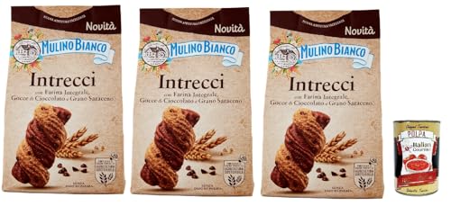Mulino Bianco Intrecci Biscotti, Vollkorn -Kekse mit Kakao -Gebäck und Schokoladenchips, biscuits, cookies, 3x 300g + Italian Gourmet polpa 400g Mulino Bianco Intrecci Biscotti, Vollkorn -Kekse mit Kakao -Gebäck und Schokoladenchips, biscuits, cookies, 3x 300g + Italian Gourmet polpa 400g von Italian Gourmet E.R.