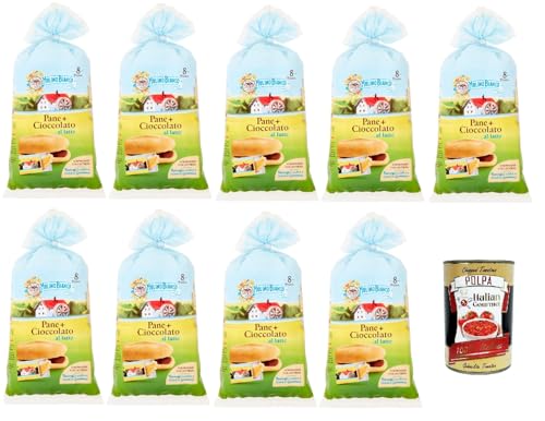 Mulino Bianco Kuchen pane + cioccolato brot mit schokolade Schokoriegel 9x 300g + Italian Gourmet polpa 400g Mulino Bianco Kuchen pane + cioccolato brot mit schokolade Schokoriegel 9x 300g + Italian Gourmet polpa 400g von Italian Gourmet E.R.