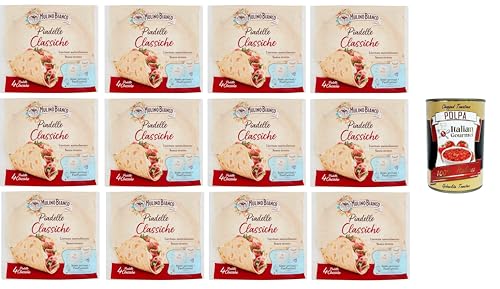 Mulino Bianco Piadelle classiche Klassische Piadelle Natürlich gesäuert ohne Schmalz 12x300gr + Italian Gourmet polpa 400g Mulino Bianco Piadelle classiche Klassische Piadelle Natürlich gesäuert ohne Schmalz 12x300gr + Italian Gourmet polpa 400g von Italian Gourmet E.R.