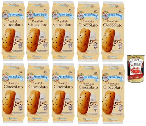 Mulino Bianco Plum Cake al cioccolato kuchen kekse Joghurt mit Schokoladenchips Brioche 10x 350g + Italian Gourmet polpa 400g Mulino Bianco Plum Cake al cioccolato kuchen kekse Joghurt mit Schokoladenchips Brioche 10x 350g + Italian Gourmet polpa 400g von Italian Gourmet E.R.