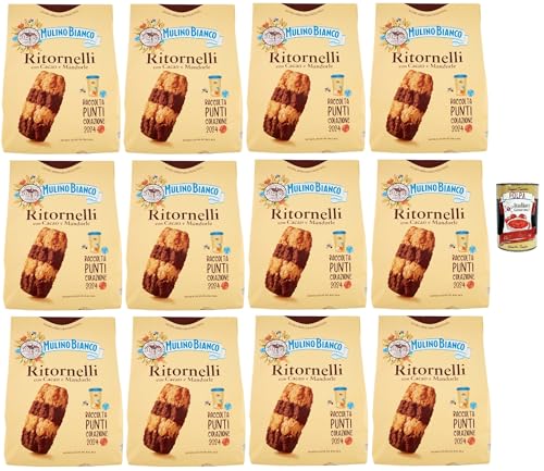 Mulino Bianco Ritornelli Biscotti con Cacao e Mandorle, Kekse mit Kakao und Mandeln, Palmölfreies, leckeres Frühstück, 12x 700 g + Italian Gourmet polpa 400g Mulino Bianco Ritornelli Biscotti con Cacao e Mandorle, Kekse mit Kakao und Mandeln, Palmölfreies, leckeres Frühstück, 12x 700 g + Italian Gourmet polpa 400g von Italian Gourmet E.R.