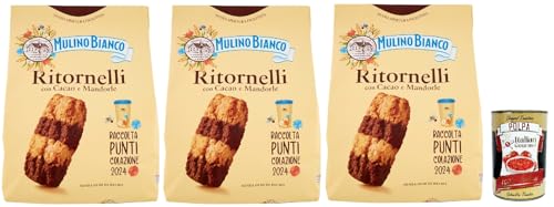 Mulino Bianco Ritornelli Biscotti con Cacao e Mandorle, Kekse mit Kakao und Mandeln, Palmölfreies, leckeres Frühstück, 3x 700 g + Italian Gourmet polpa 400g Mulino Bianco Ritornelli Biscotti con Cacao e Mandorle, Kekse mit Kakao und Mandeln, Palmölfreies, leckeres Frühstück, 3x 700 g + Italian Gourmet polpa 400g von Italian Gourmet E.R.