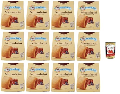Mulino Bianco Settembrini Biscotti con Confettura di Fichi, Kekse mit Feigenmarmelade, biscuits, cookies, 12x 300g + Italian Gourmet polpa 400g Mulino Bianco Settembrini Biscotti con Confettura di Fichi, Kekse mit Feigenmarmelade, biscuits, cookies, 12x 300g + Italian Gourmet polpa 400g von Italian Gourmet E.R.