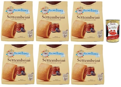 Mulino Bianco Settembrini Biscotti con Confettura di Fichi, Kekse mit Feigenmarmelade, biscuits, cookies, 6x 300g + Italian Gourmet polpa 400g Mulino Bianco Settembrini Biscotti con Confettura di Fichi, Kekse mit Feigenmarmelade, biscuits, cookies, 6x 300g + Italian Gourmet polpa 400g von Italian Gourmet E.R.