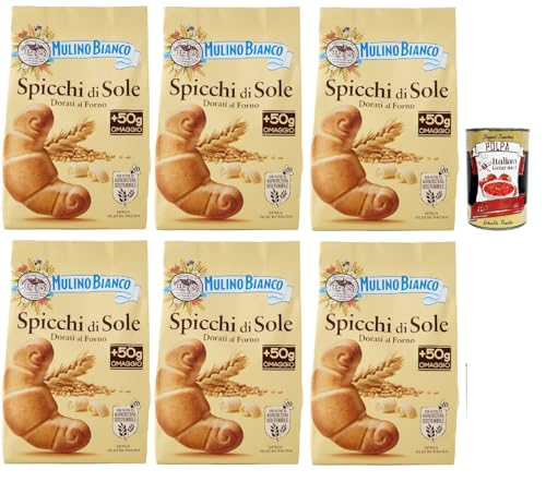 Mulino Bianco Spicchi di Sole Biscotti Dorati al Forno,Goldene gebackene Kekse,biscuits cookies, 6x 400g + Italian Gourmet polpa 400g Mulino Bianco Spicchi di Sole Biscotti Dorati al Forno,Goldene gebackene Kekse,biscuits cookies, 6x 400g + Italian Gourmet polpa 400g von Italian Gourmet E.R.