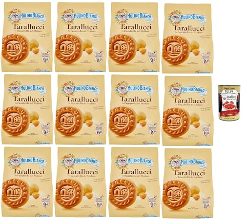 Mulino Bianco Tarallucci Biscotti con Uova Fresche 100% italiane, Kekse mit 100 % frischen italienischen Eiern, biscuits, cookies, 12x 800 g + Italian Gourmet polpa 400g Mulino Bianco Tarallucci Biscotti con Uova Fresche 100% italiane, Kekse mit 100 % frischen italienischen Eiern, biscuits, cookies, 12x 800 g + Italian Gourmet polpa 400g von Italian Gourmet E.R.