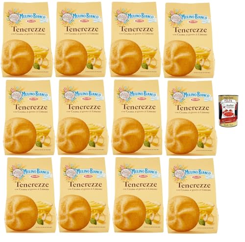 Mulino Bianco Tenerezze Biscotti con Crema al Gusto di Limone, Kekse mit Zitrone geschmack creme, biscuits cookies, 12x 200g + Italian Gourmet polpa 400g Mulino Bianco Tenerezze Biscotti con Crema al Gusto di Limone, Kekse mit Zitrone geschmack creme, biscuits cookies, 12x 200g + Italian Gourmet polpa 400g von Italian Gourmet E.R.