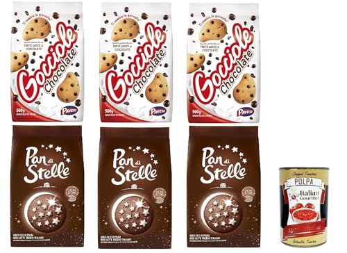 Mulino Bianco Testpaket Gocciole + Pan di stelle 6 stuck Kekse Italien biscuits cookies kuchen brioche + Italian Gourmet polpa 400g Mulino Bianco Testpaket Gocciole + Pan di stelle 6 stuck Kekse Italien biscuits cookies kuchen brioche + Italian Gourmet polpa 400g von Italian Gourmet E.R.