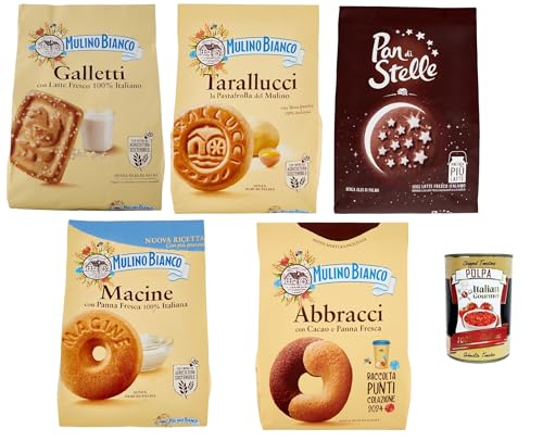 Mulino Bianco: Verschiedene Kekse, insgesamt 3800 g, 5 Stück + Italian Gourmet polpa 400g Mulino Bianco: Verschiedene Kekse, insgesamt 3800 g, 5 Stück + Italian Gourmet polpa 400g von Italian Gourmet E.R.