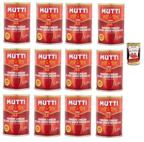 Mutti Pelati San Marzano DOP 400g , San Marzano Dop -Schälte Tomaten Tomatoes Italian Sauce 12x 400g + Italian Gourmet Polpa 400 g Mutti Pelati San Marzano DOP 400g , San Marzano Dop -Schälte Tomaten Tomatoes Italian Sauce 12x 400g + Italian Gourmet Polpa 400 g von Italian Gourmet E.R.