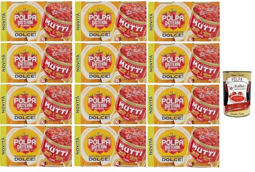 Mutti Polpa di pomodoro datterini Dolce Süßes Datterini-Tomatenmark, Tomatenpulpe Tomaten sauce 100% Italienisch 24x 300gr + Italian Gourmet polpa 400g Mutti Polpa di pomodoro datterini Dolce Süßes Datterini-Tomatenmark, Tomatenpulpe Tomaten sauce 100% Italienisch 24x 300gr + Italian Gourmet polpa 400g von Italian Gourmet E.R.