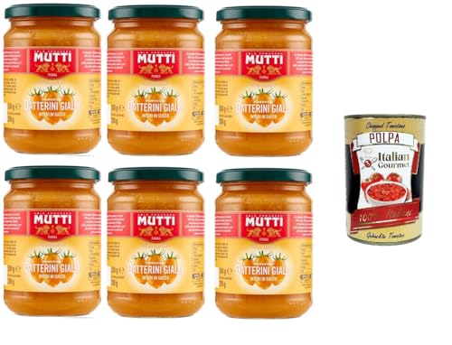 Mutti Pomodori Datterini Gialli Interi in Succo Ganze gelbe Datterini-Tomaten in Saft 6x .350Gr+ Italian Gourmet polpa 400g Mutti Pomodori Datterini Gialli Interi in Succo Ganze gelbe Datterini-Tomaten in Saft 6x .350Gr+ Italian Gourmet polpa 400g von Italian Gourmet E.R.