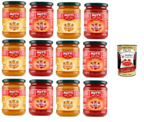 Mutti Pomodori Datterini Gialli & Rossi Interi in Succo Whole Yellow & Red Datterini Tomatoes in Juice Ganze gelbe Datterini-Tomaten in Saft 12x .350Gr+ Italian Gourmet polpa 400g Mutti Pomodori Datterini Gialli & Rossi Interi in Succo Whole Yellow & Red Datterini Tomatoes in Juice Ganze gelbe Datterini-Tomaten in Saft 12x .350Gr+ Italian Gourmet polpa 400g von Italian Gourmet E.R.