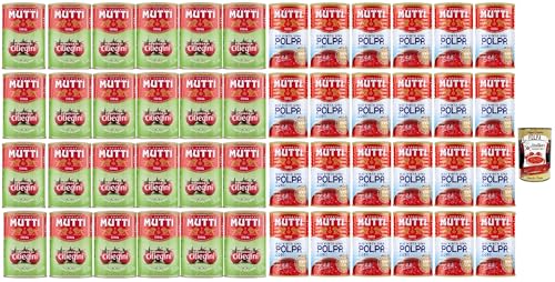 Mutti Pomodorini testpaket polpa und ciliegini Kirschtomaten Tomaten sauce 100% Italienisch, cherry tomatoes, 100% italienische Tomaten, 48x 400g + Italian Gourmet polpa 400g Mutti Pomodorini testpaket polpa und ciliegini Kirschtomaten Tomaten sauce 100% Italienisch, cherry tomatoes, 100% italienische Tomaten, 48x 400g + Italian Gourmet polpa 400g von Italian Gourmet E.R.
