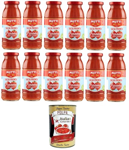 Mutti Salsa Pronta Pizzutello Ready Pizzutello-Sauce Leichter Geschmack 12x300gr+ Italian Gourmet polpa 400g Mutti Salsa Pronta Pizzutello Ready Pizzutello-Sauce Leichter Geschmack 12x300gr+ Italian Gourmet polpa 400g von Italian Gourmet E.R.