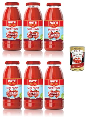 Mutti Salsa Pronta Pomodoro Pizzutello Tomatensauce 100% Italienisch wuth pizzutello tomatoes 6x 300g + Italian Gourmet polpa 400g Mutti Salsa Pronta Pomodoro Pizzutello Tomatensauce 100% Italienisch wuth pizzutello tomatoes 6x 300g + Italian Gourmet polpa 400g von Italian Gourmet E.R.